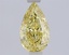 1.08 Ct. Fancy Intense  Yellow Pear Lab Grown Diamond