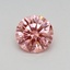 0.34 Ct. Fancy Vivid Pink Round Lab Grown Diamond