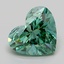 4.00 Ct. Fancy Vivid Green Heart Lab Grown Diamond