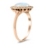 The Wilow Ring, smalltop view on a hand