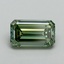 1.00 Ct. Fancy Vivid Green Emerald Lab Grown Diamond