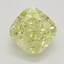 0.72 Ct. Fancy Yellow Cushion Diamond
