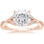 14K Rose Gold Zinnia Diamond Ring (1/3 ct. tw.), smalltop view