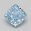 3.10 Ct. Fancy Intense Blue Cushion Lab Grown Diamond