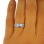 The Carmina Ring, smalltop view on a hand