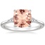Platinum Aria Three Stone Diamond Ring (1/10 ct. tw.), smalltop view