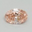 0.51 Ct. Fancy Vivid Pink Oval Lab Grown Diamond