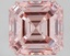 3.08 Ct. Fancy Vivid Pink Asscher Lab Grown Diamond