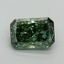 1.04 Ct. Fancy Vivid Green Radiant Lab Grown Diamond