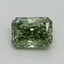 3.19 Ct. Fancy Vivid Green Radiant Lab Grown Diamond