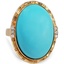 Retro Turquoise Cocktail Ring