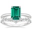 Platinum Freesia Ring with Curved Versailles Diamond Ring