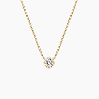 Diamond Bezel Solitaire Pendant (1/4 ct. tw.)