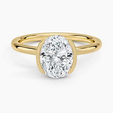 Annika Half Bezel Solitaire Ring