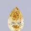 0.54 Ct. Fancy Intense  Yellow Pear Lab Grown Diamond