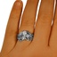 The Missonia Matched Set, smalltop view on a hand