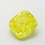 1.58 Ct. Fancy Vivid Yellow Cushion Lab Grown Diamond