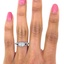 The Kateri Ring, smallzoomed in top view on a hand