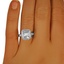 The Fairfax Ring, smalltop view on a hand