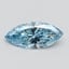 0.81 Ct. Fancy Vivid Blue Marquise Lab Grown Diamond