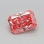 0.50 Ct. Fancy Vivid Pink Radiant Lab Grown Diamond