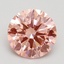 2.28 Ct. Fancy Vivid Pink Round Lab Grown Diamond