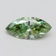 0.84 Ct. Fancy Vivid Green Marquise Lab Grown Diamond