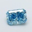 1.09 Ct. Fancy Vivid  Blue Radiant Lab Grown Diamond