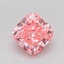 1.54 Ct. Fancy Vivid Pink Cushion Lab Grown Diamond