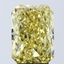 4.07 Ct. Fancy Vivid Yellow Radiant Lab Grown Diamond
