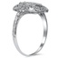 The Leitha Ring, smalltop view on a hand