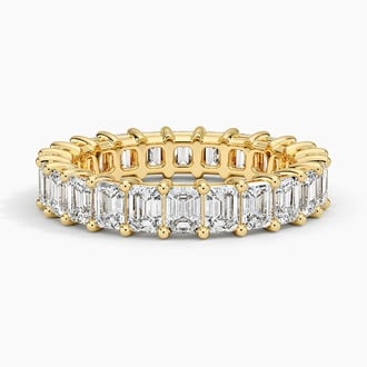 Emerald Eternity Lab Diamond Ring (3 ct. tw.) in 18K Yellow Gold