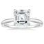 Platinum Freesia 2mm Solitaire Ring, smalltop view