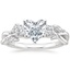 18K White Gold Willow Three Stone Diamond Ring (1/3 ct. tw.), smalltop view
