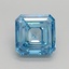 3.01 Ct. Fancy Vivid Blue Asscher Lab Grown Diamond