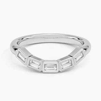 Bettina Contour Baguette Lab Diamond Ring (1/4 ct. tw.) in Platinum