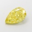 3.05 Ct. Fancy Vivid  Yellow Pear Lab Grown Diamond