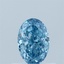 0.59 Ct. Fancy Vivid  Blue Oval Lab Grown Diamond