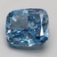 3.00 Ct. Fancy Vivid Blue Cushion Lab Grown Diamond