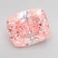 3.29 Ct. Fancy Intense Pink Cushion Lab Grown Diamond