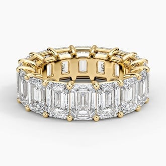 Emerald Eternity Diamond Ring (8 ct. tw.) in 18K Yellow Gold