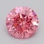 0.59 Ct. Fancy Vivid  Pink Round Lab Grown Diamond