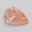0.92 Ct. Fancy Vivid Pink Pear Lab Grown Diamond