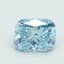 1.12 Ct. Fancy Vivid Blue Cushion Lab Grown Diamond