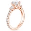 14K Rose Gold Gramercy Three Stone Diamond Ring (3/4 ct. tw.), smallside view