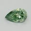 0.47 Ct. Fancy Vivid Pacific Green Pear Lab Grown Diamond