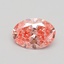 1.00 Ct. Fancy Intense Pink Oval Lab Grown Diamond