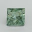 1.53 Ct. Fancy Vivid Pacific Green Princess Lab Grown Diamond