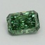 1.03 Ct. Fancy Vivid Green Radiant Lab Grown Diamond