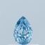 0.33 Ct. Fancy Vivid Blue Pear Lab Grown Diamond